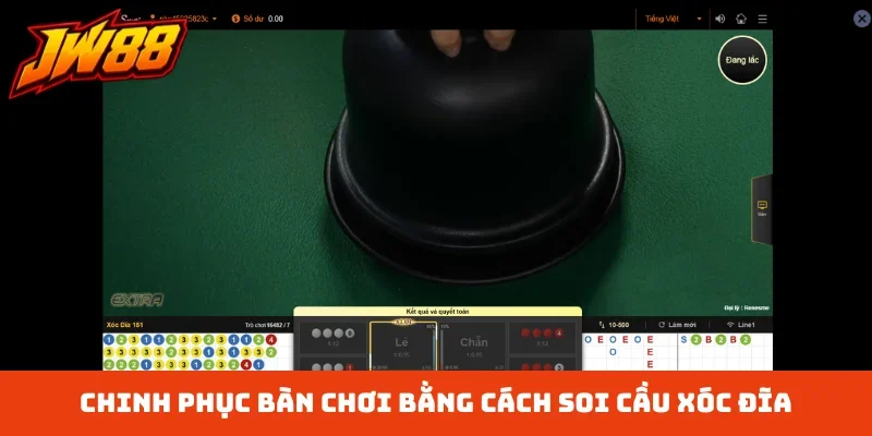 Chinh phục bàn chơi bằng cách soi cầu xóc đĩa
