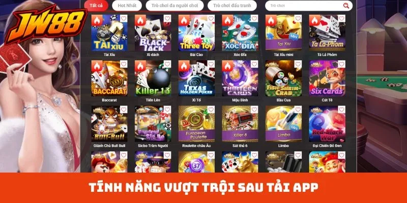 Tính năng vượt trội sau tải app